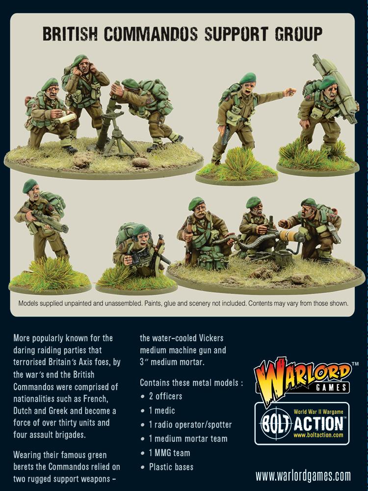 Bolt Action British Commandos Support Group