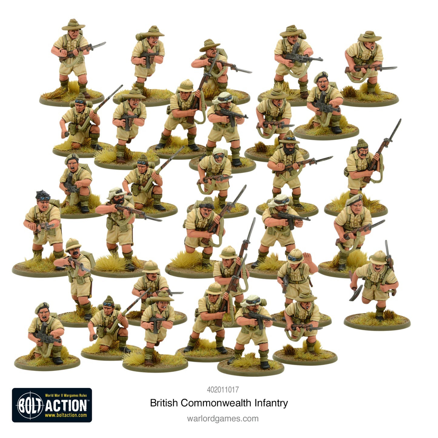 Bolt Action Britisch Commonwealth Infanterie (Desert Gear / Wüstenausrüstung)