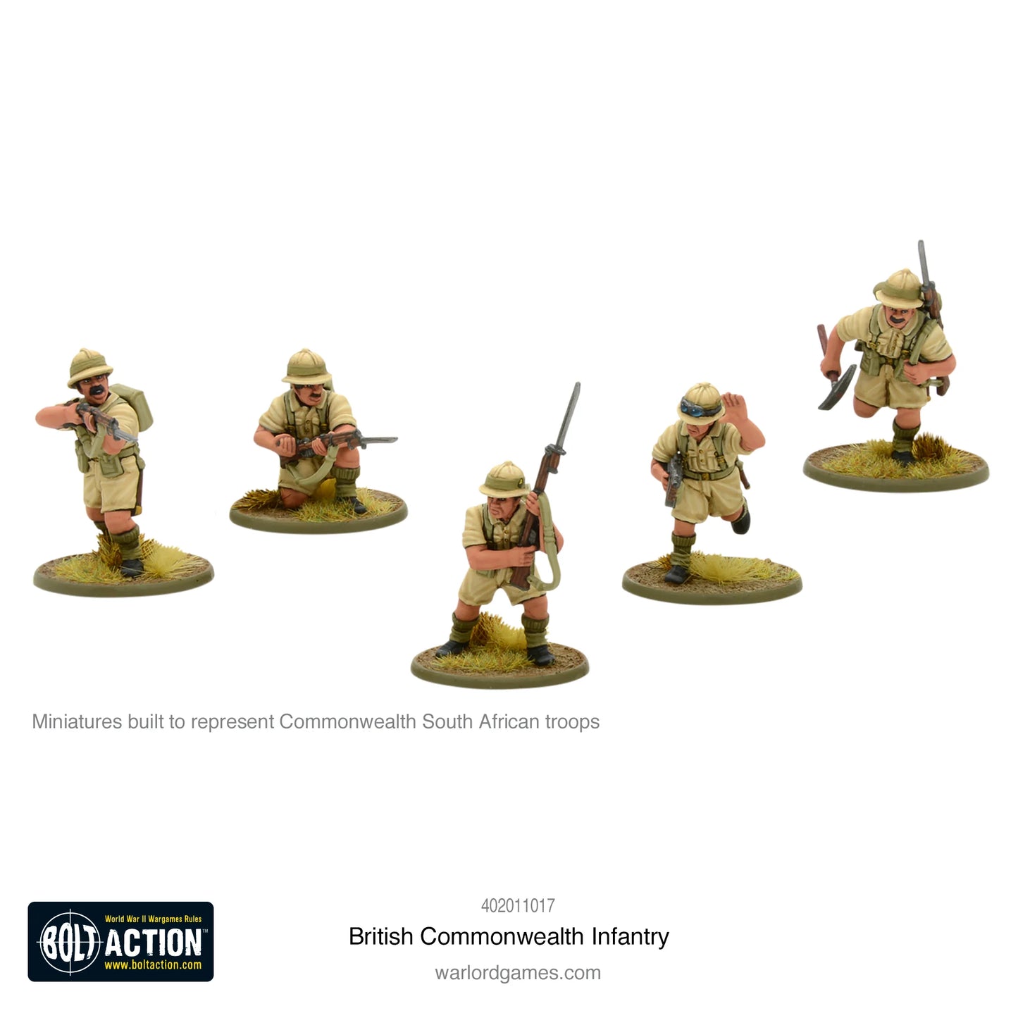 Bolt Action Britisch Commonwealth Infanterie (Desert Gear / Wüstenausrüstung)