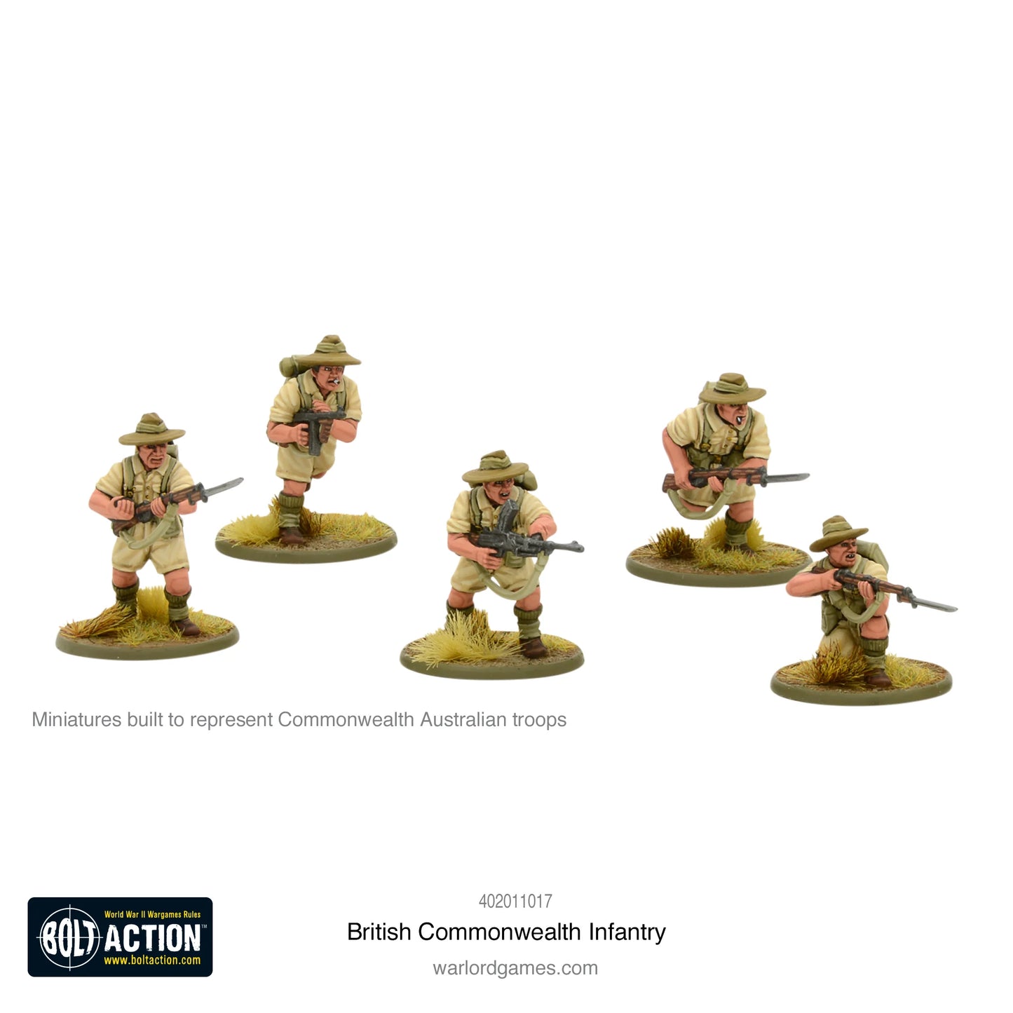 Bolt Action Britisch Commonwealth Infanterie (Desert Gear / Wüstenausrüstung)