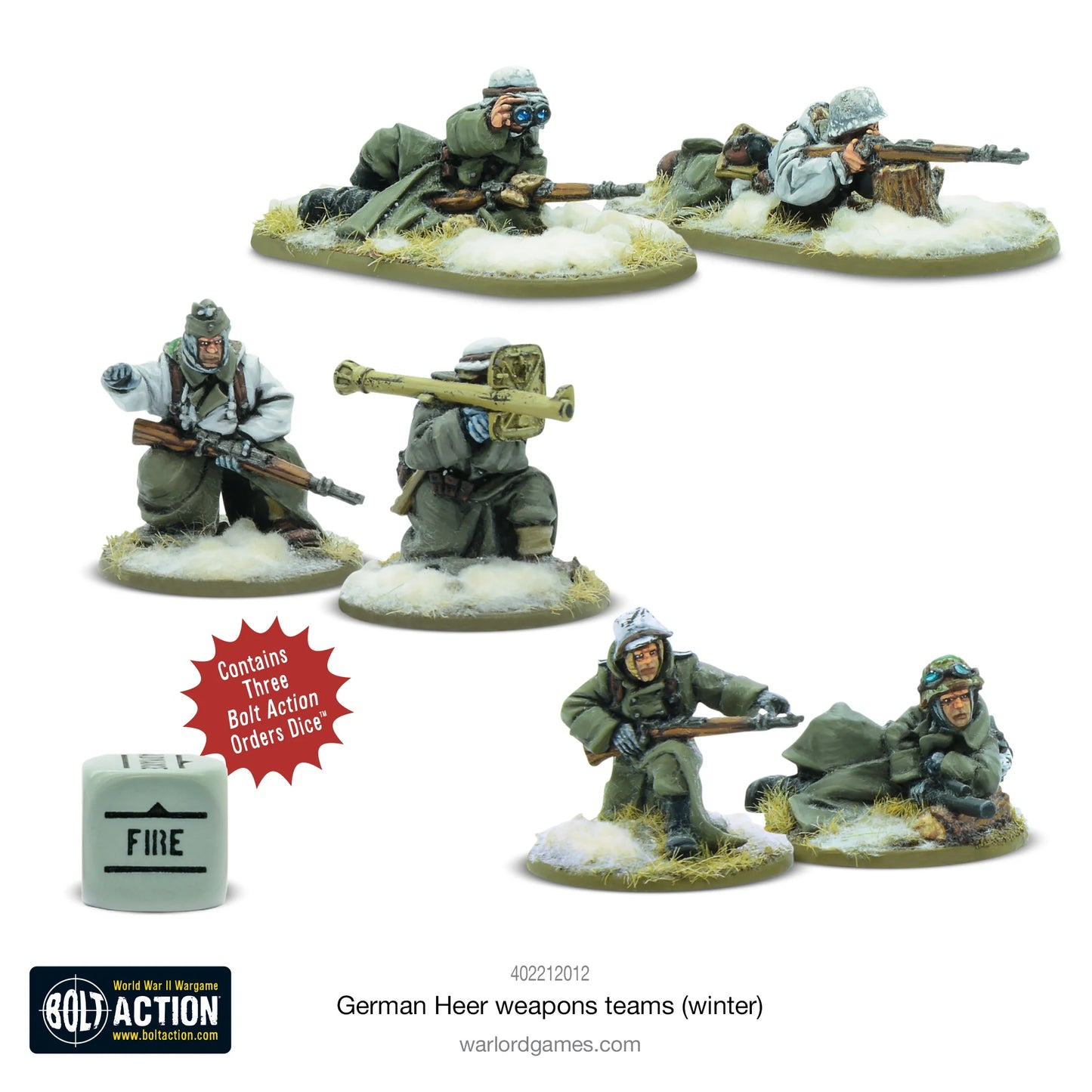 Bolt Action German Heer Weapons Teams (Winter)