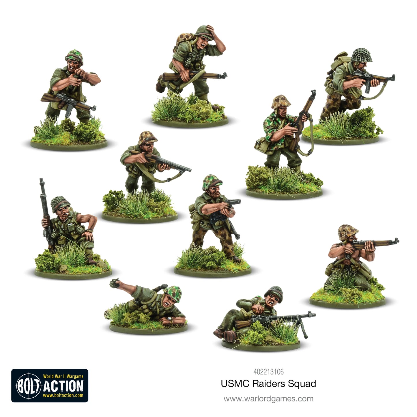 Bolt Action US Marine Raiders Squad