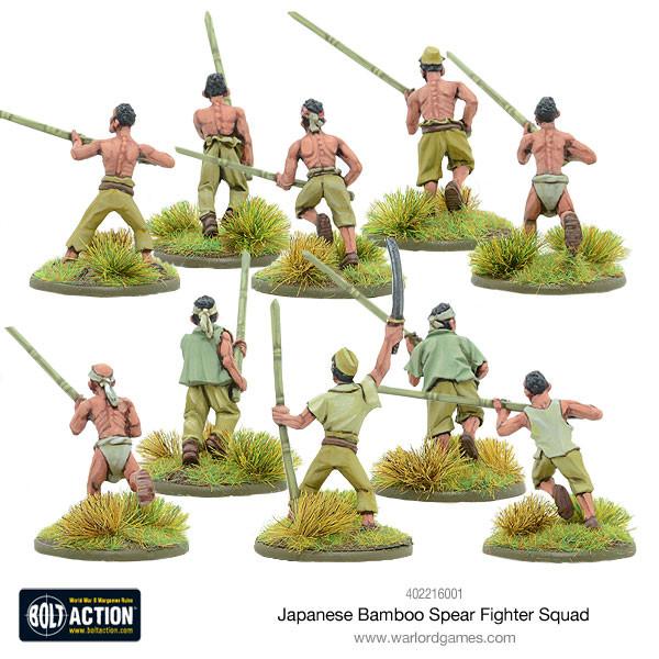 Bolt Action Japanese Bamboo Spear Fighter Squad