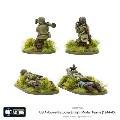 Bolt Action US Airborne Panzerfaust & leichter Mörser Teams