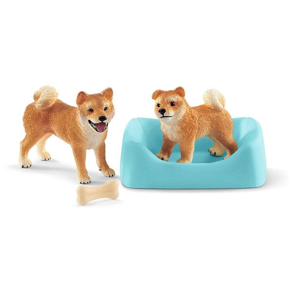 Farm World - Shiba Inu Mutter und Welpe 42479