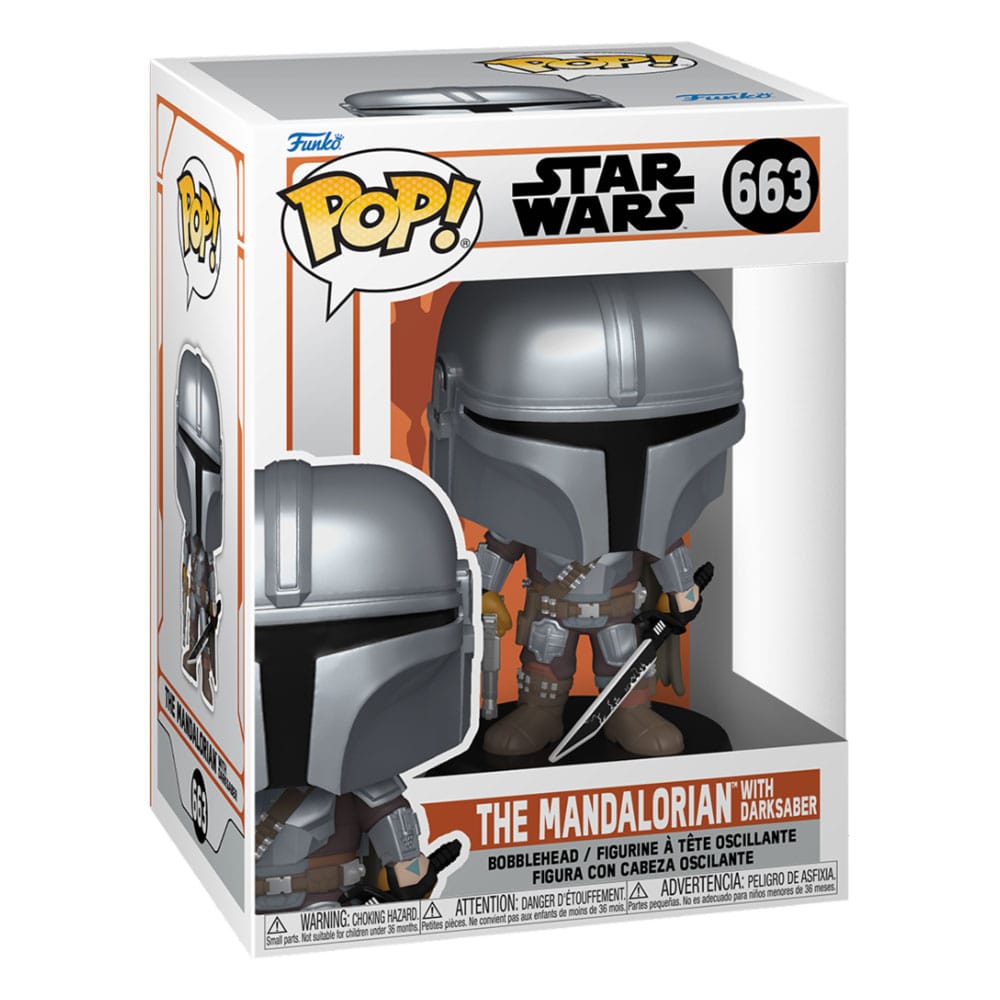 POP - Star Wars - The Mandalorian mit Dunkelschwert - Wackelkopf #663