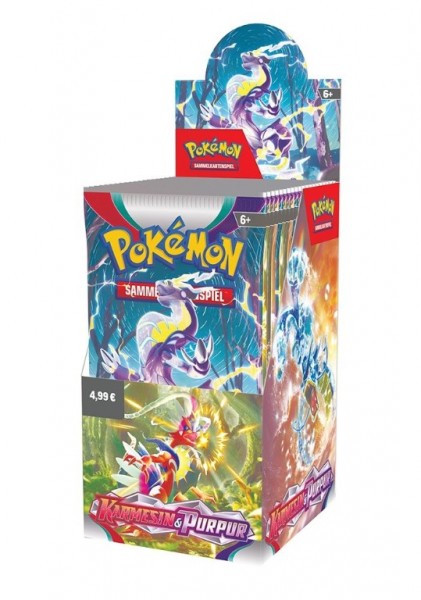 Pokémon KAPU01 Karmesin & Purpur - 1 Display mit 18 Booster - DE