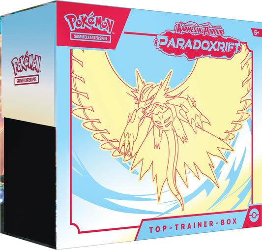Pokémon KP04 Karmesin & Purpur Paradoxrift Donnersichel - Top Trainer Box - DE