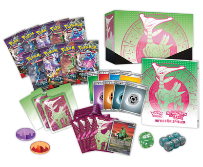 Pokémon KP05 Karmesin & Purpur Eisenblatt - Top Trainer Box - DE