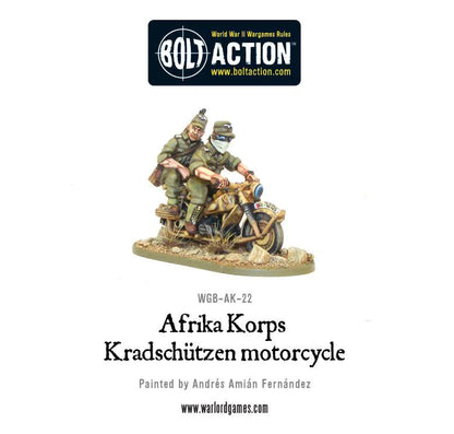 Bolt Action Afrika Korps Kradschützen Motorrad